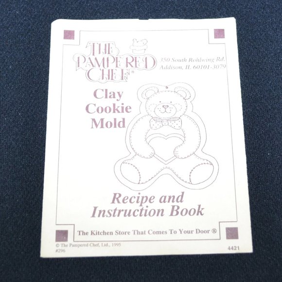 The Pampered Chef Clay Cookie Mold Farm Yard Friends Kitchen Baking - Picture 5 of 5